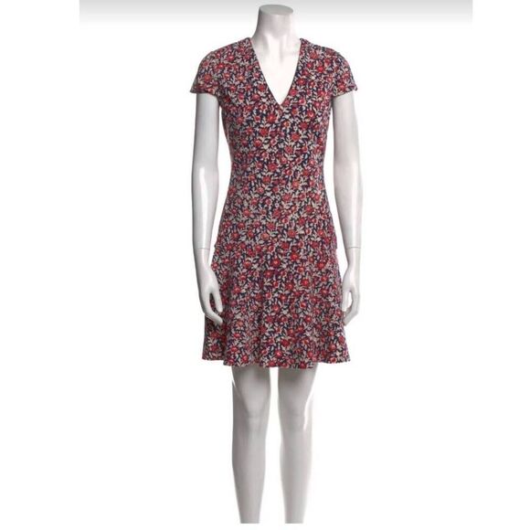 Tory Burch Calico Fit & Flare Floral Ponte Dress XS NWOT - Picture 3 of 9